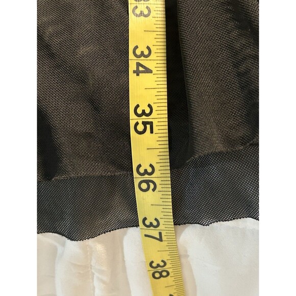 Black Sheer Maxi Skirt Cover Up Elastic Waist Balletcore Size Small - Picture 5 of 5